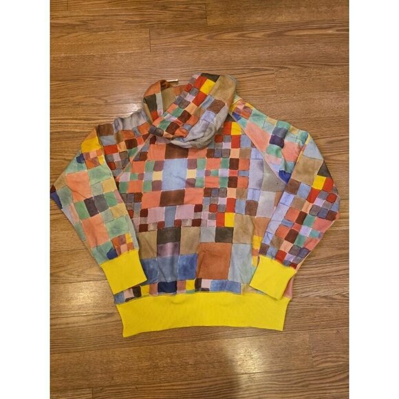 Mcnairy & Co Hoodie Mens Sz XL Multicolor Checkered Crewneck Sweater NWT - Picture 7 of 8